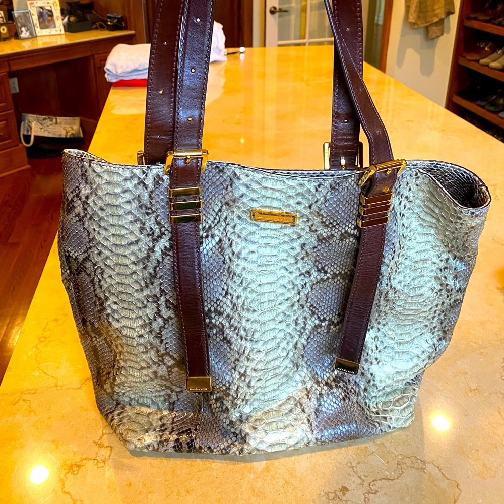 Michael Kors Genuine Snake Skin Handbag